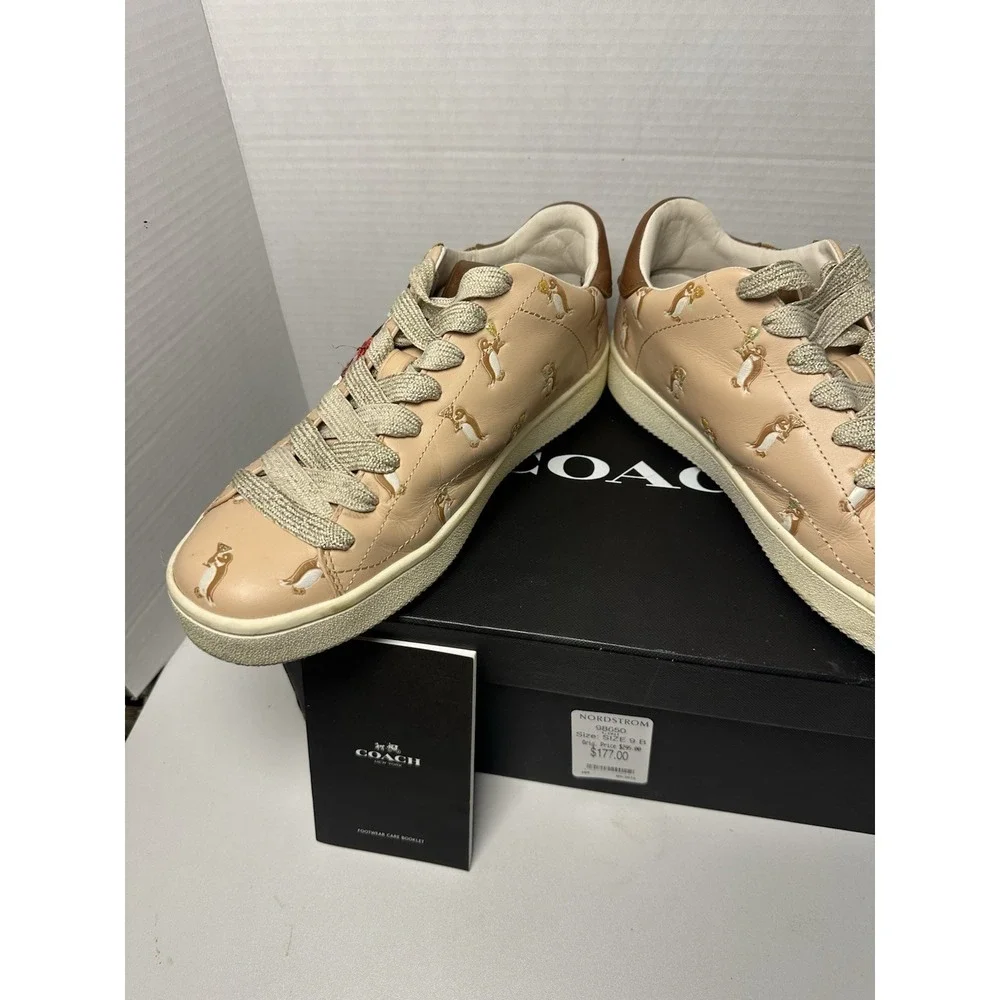 COACH Women's C101 Cherry Blossom Pink Penguin Shoes Size 9